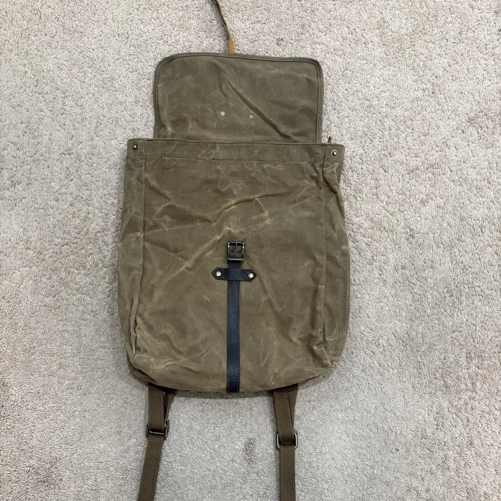 SOLSTICE Oil Waxed Canvas Rucksack Brown Travel Outdoor Bags Backpack